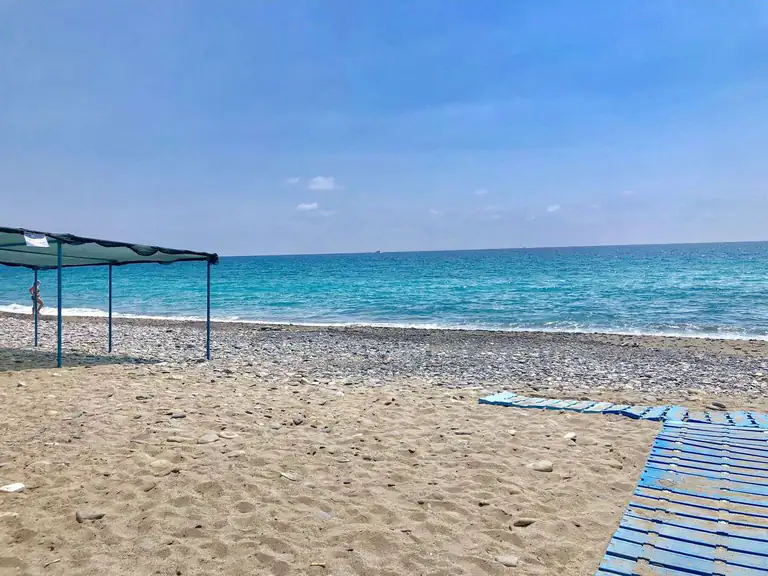 Spiaggia dell'Arziglia a Bordighera