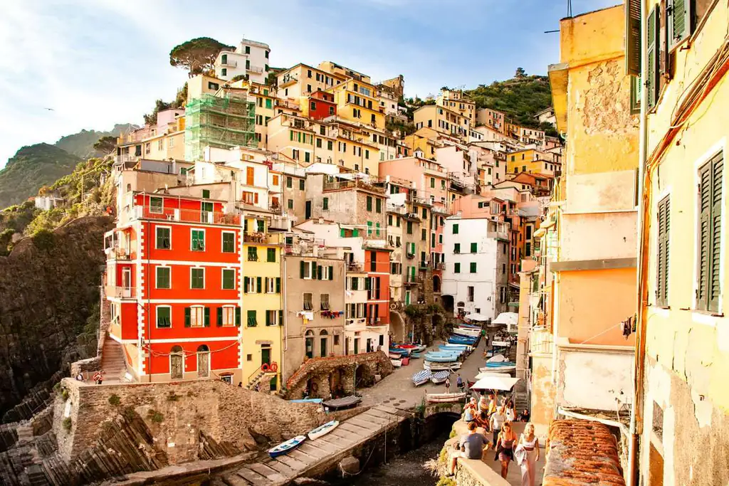 Vista panoramica del borgo di Riomaggiore