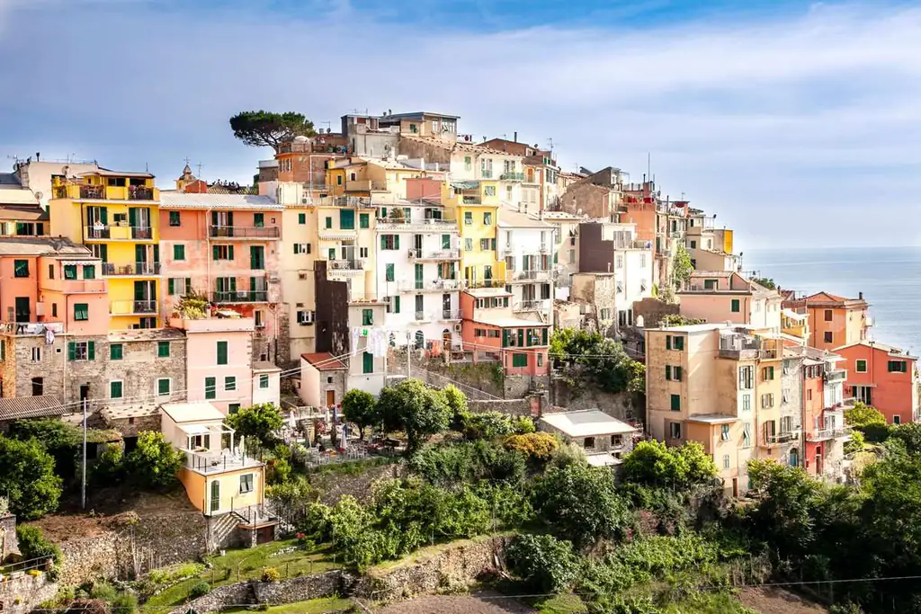 The village of Corniglia in the Cinque Terre