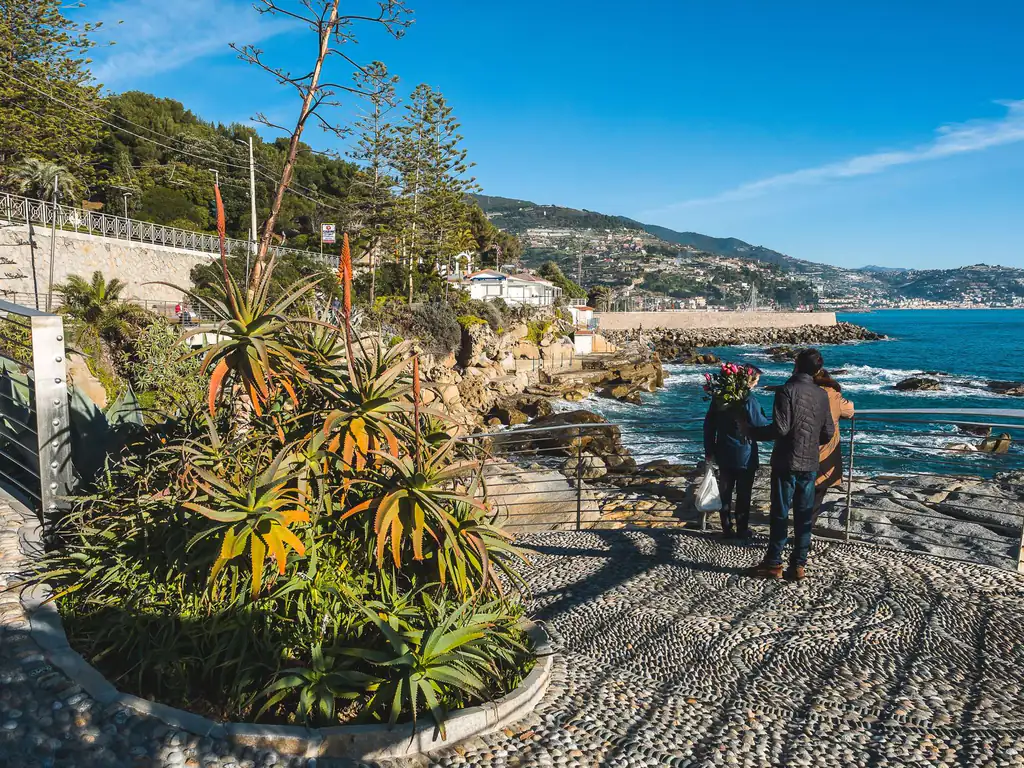 Belvédère sur la mer au cap de Bordighera
