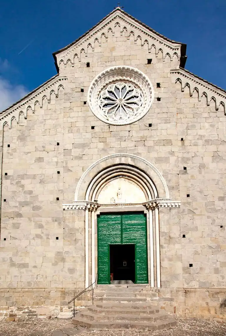 Façade of the church of San Pietro in Corniglia