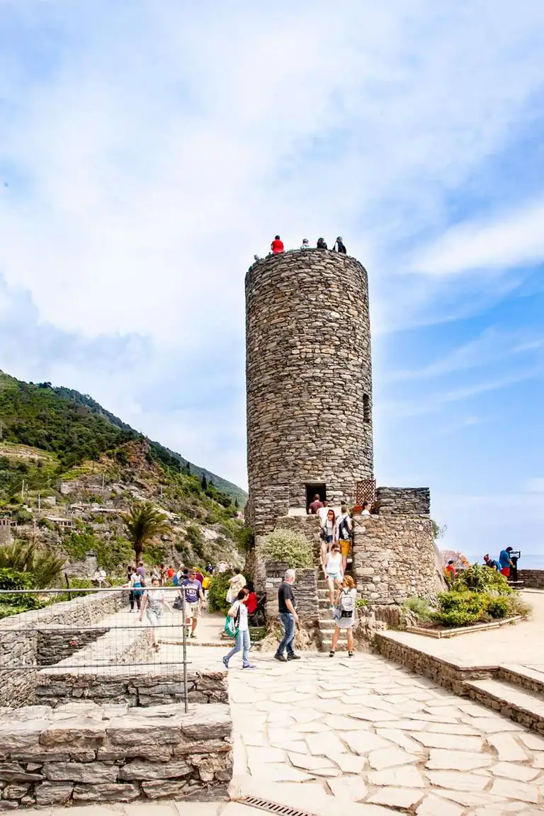 Tower of Castello Doria overlooking Vernazza