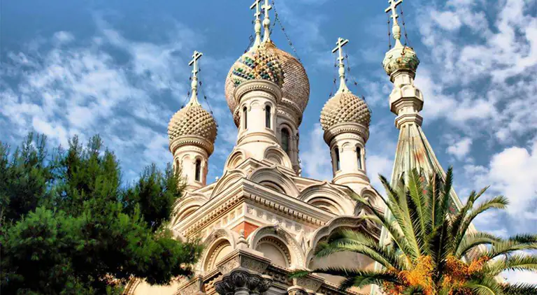 Cupole della chiesa russa ortodossa di Sanremo