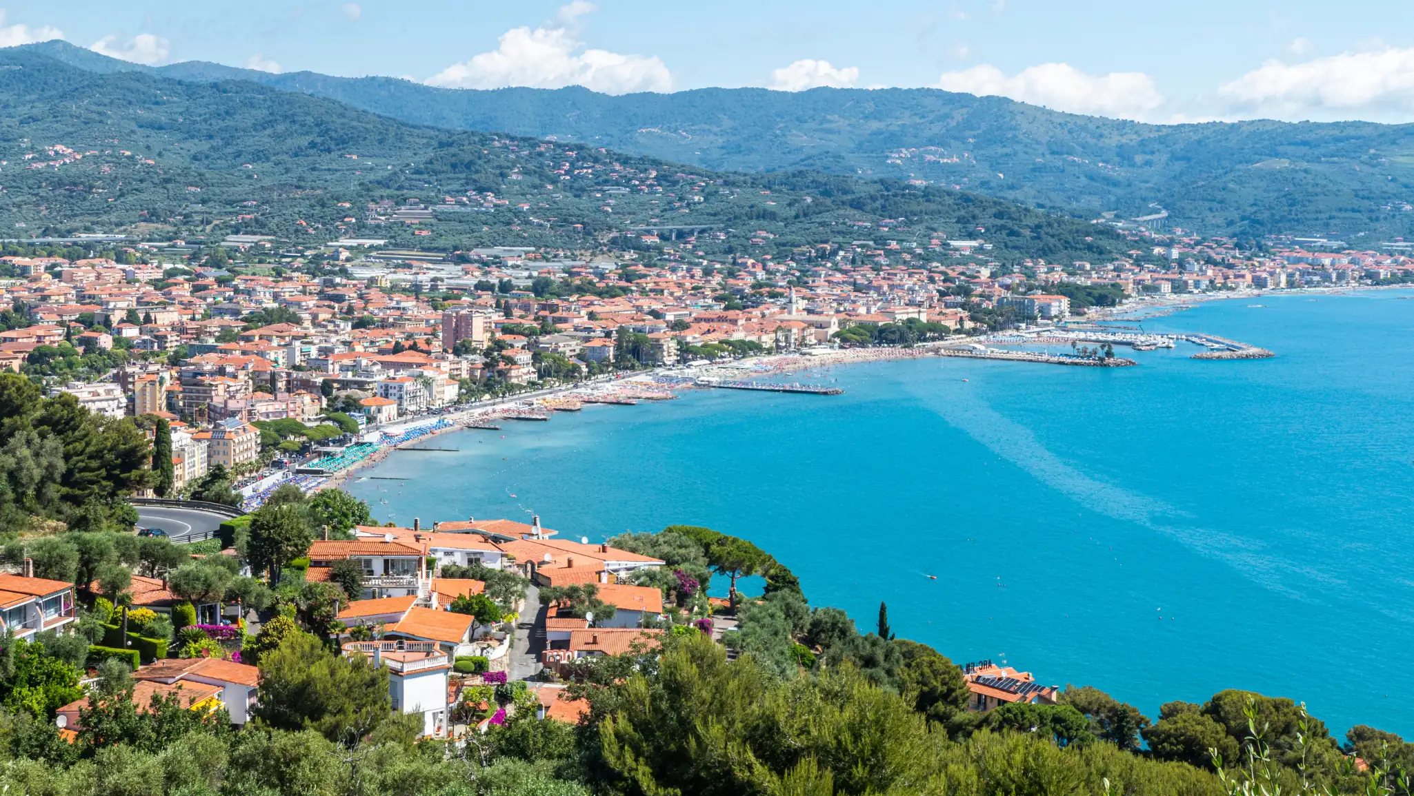 Golfo di Diano Marina visto dall'alto