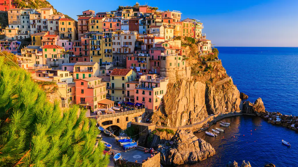 Manarola al tramonto, hotel alle Cinque Terre