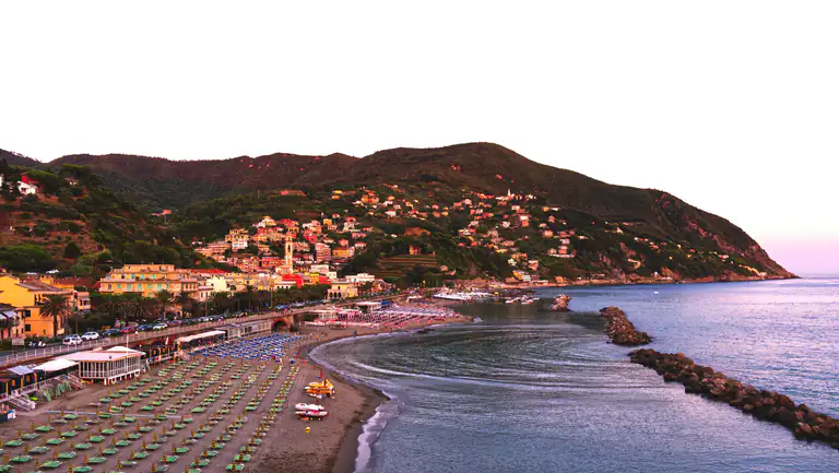 Baia di Moneglia vista dall'alto