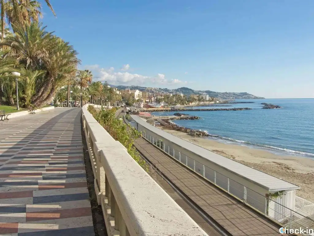 Radweg und Strandpromenade in Sanremo