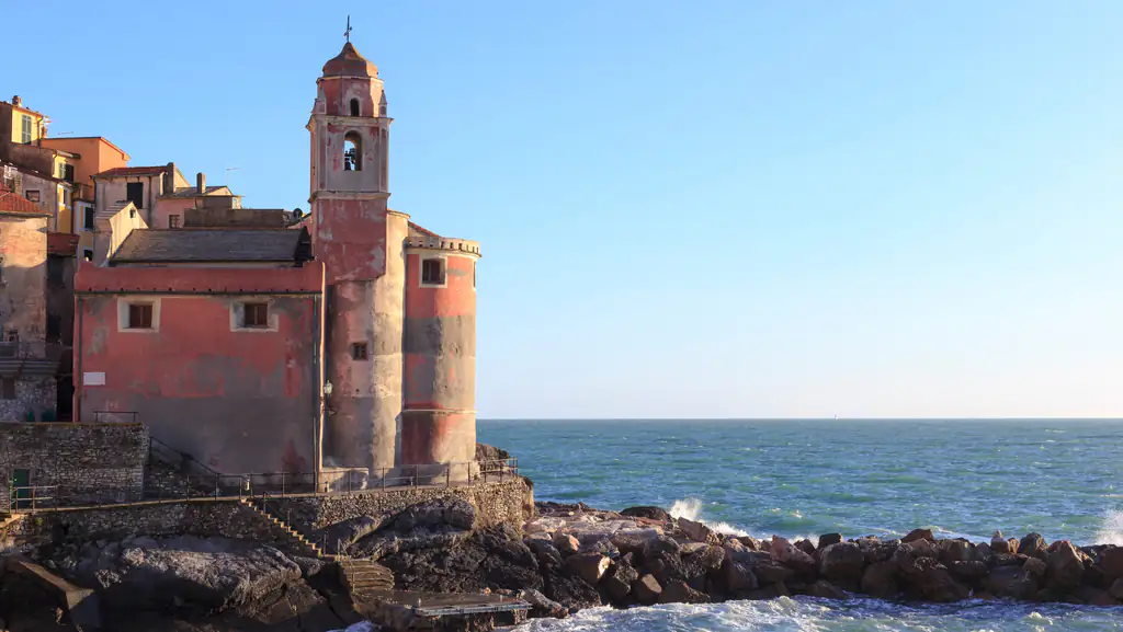 Church of San Giorgio in Tellaro by the sea