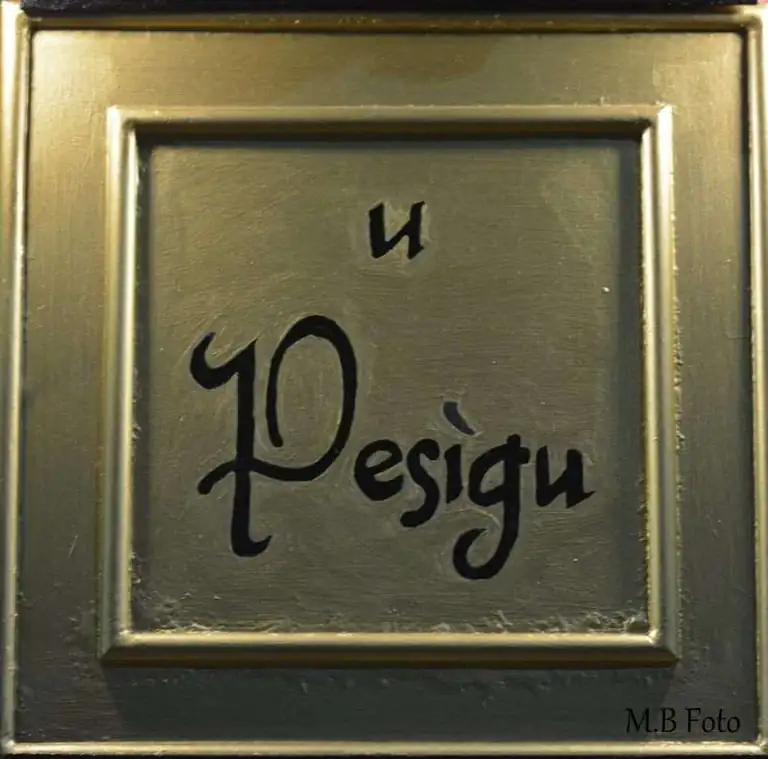 Enseigne du restaurant U Pesigu à Bordighera