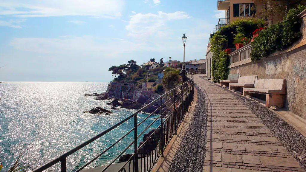 Strandpromenade von Bogliasco
