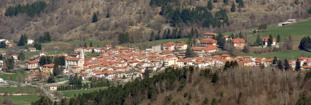 Bardineto visto dalla Rocca Barbena