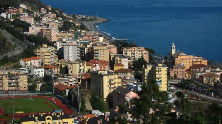 Cogoleto vista dall'alto