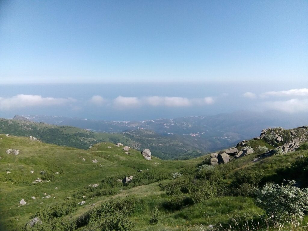Il Mar Ligure visto dal Parco del Beigua