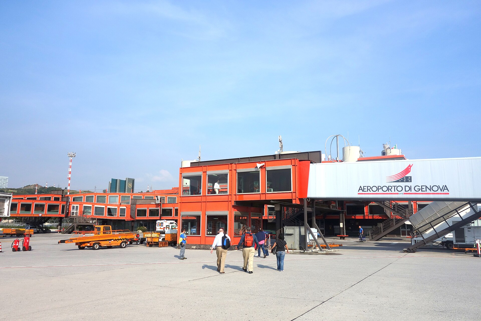 Il terminal dell'aeroporto di Genova