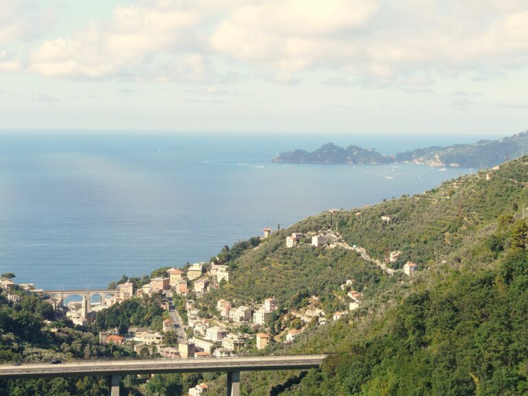 La costa di Zoagli verso il promontorio di Portofino