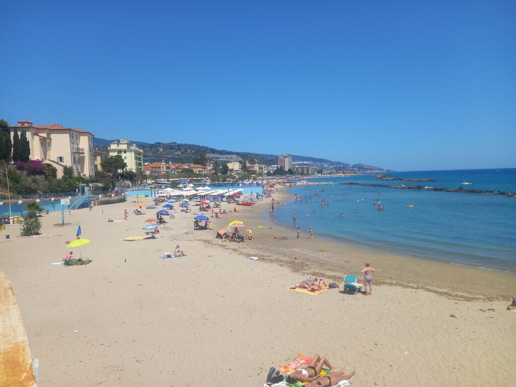 La spiaggia di Arma di Taggia