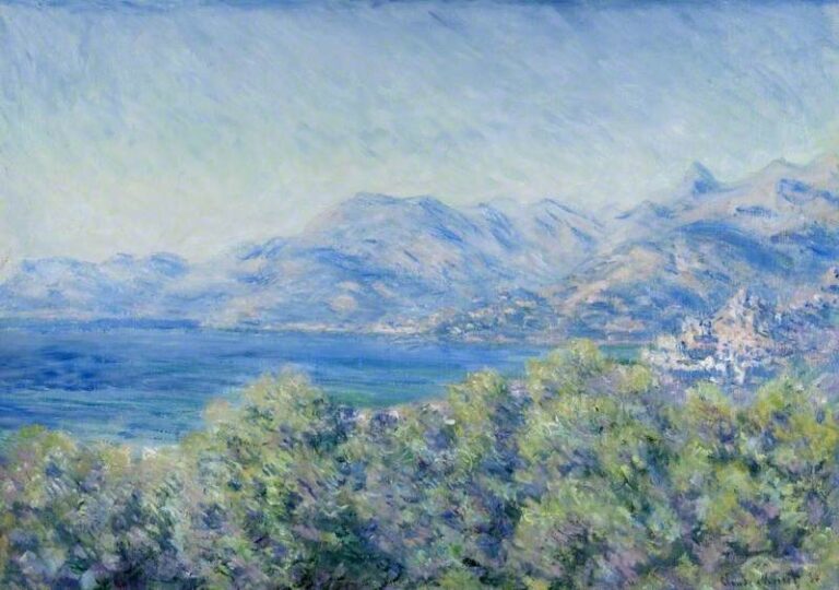 Claude Monet, View of Ventimiglia (1884), Kelvingrove Art Gallery and Museum, Glasgow